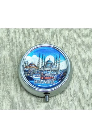 İstanbul Temalı İlaç Kutusu - 5x5cm