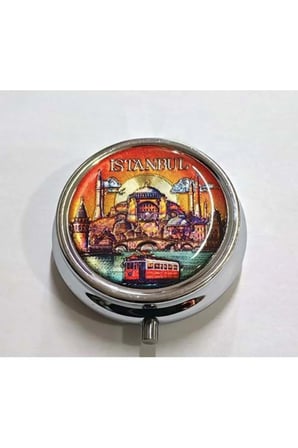 İstanbul Temalı İlaç Kutusu - 5x5cm