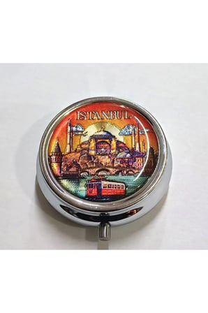 İstanbul Temalı İlaç Kutusu - 5x5cm
