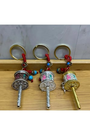 Metal Feng Shui Şans Çarkı Anahtarlık
