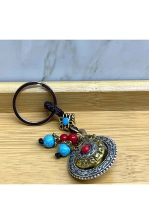 Mantra Çarkı Şans Anahtarlık