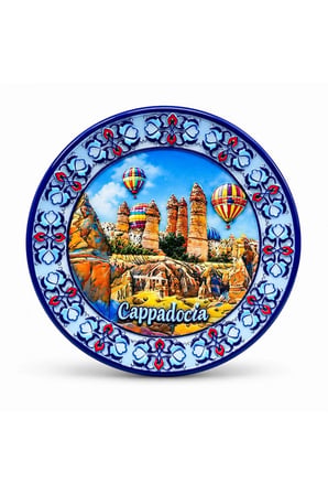 Kapadokya Temalı Seramik Magnet