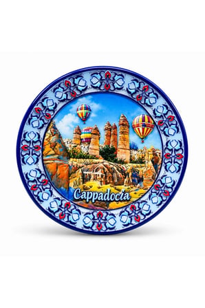 Kapadokya Temalı Seramik Magnet