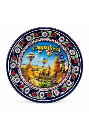 Kapadokya Temalı Seramik Magnet