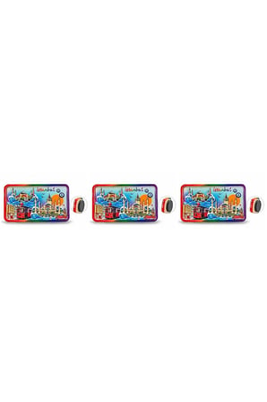 İstanbul Temalı Polyester Magnet 3'lü Set
