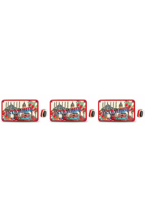 İstanbul Temalı Polyester Magnet 3'lü Set
