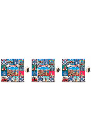 İstanbul Temalı Polyester Magnet 3'lü Set