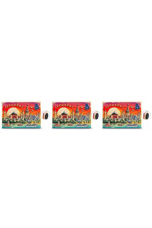 İstanbul Temalı Polyester Magnet 3'lü Set
