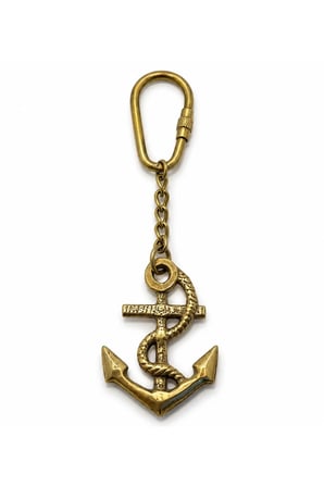 Pirinç Çapa Anahtarlık - 10cm