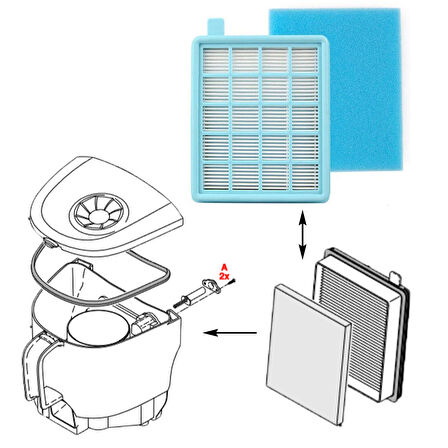 Orijinal Hepa Filtre Seti - HF005B