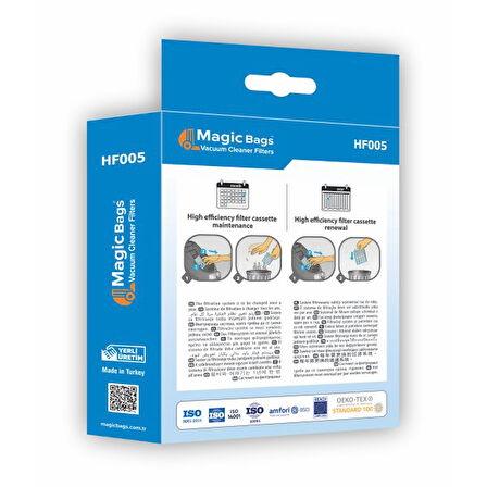 Magic Bags | Filtre - FC 8470 - FC 8475 - FC 8477 - FC 8478 - FC 8631 -  FC 8632 - FC 8633 - FC 8636 - Uyumlu Hepa Filtre Seti