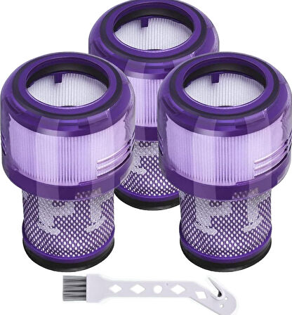 Dyson V11 V15 SV14 SV22 Absolute Animal Extra Pro Detect Torque Drive 3x Adet Uyumlu Vakum Filtresi