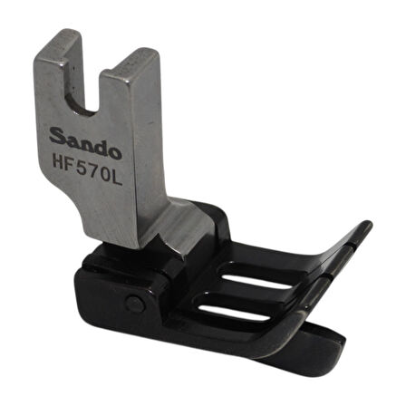 Sando HF570-L Düz Makine 6,4 mm Çift İğne Tabanlı Sol Çima Ayağı
