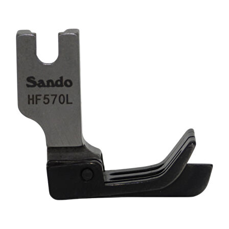 Sando HF570-L Düz Makine 6,4 mm Çift İğne Tabanlı Sol Çima Ayağı
