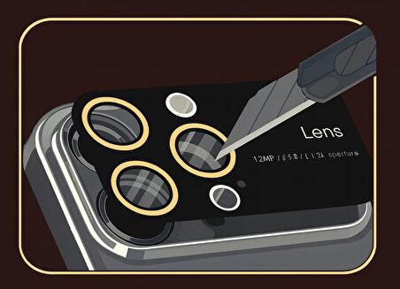 İphone 15 Pro Max Kılıf Kamera Korumalı Magsafe Colourl Gold