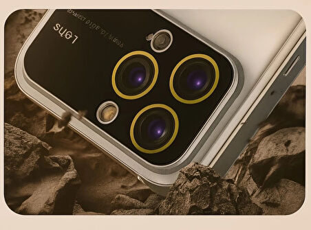 İphone 15 Pro Max Kılıf Kamera Korumalı Magsafe Colourl Gold