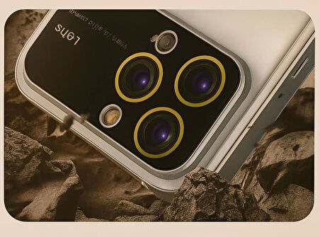 İphone 14 Pro Max Kılıf Kamera Korumalı Magsafe Colourl Gold