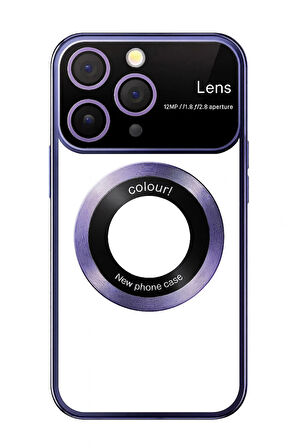 İphone 13 Pro Kılıf Kamera Korumalı Magsafe Colourl Mor