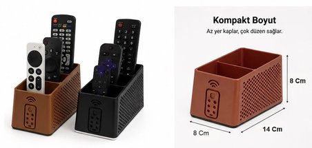 Kumanda Organizer Qtop Q-0989 Kahverengi