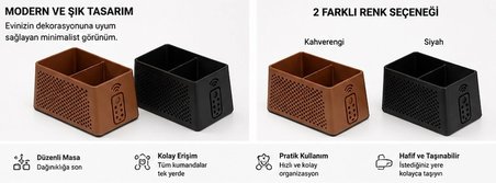 Kumanda Organizer Qtop Q-0989 Kahverengi