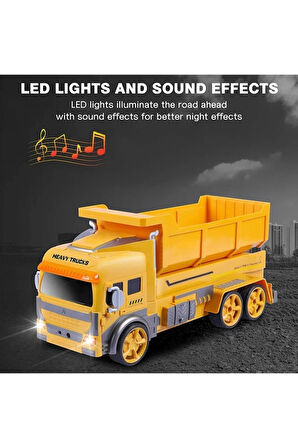 Çocuk R/c Uzaktan Kumandalı Sensörlü Şarjlı Robota Dönüşen Inşaat Kamyonu