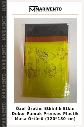 Özel Üretim Etkinlik Etkin Dekor Pamuk Prenses Plastik Masa Örtüsü (120*180 cm)