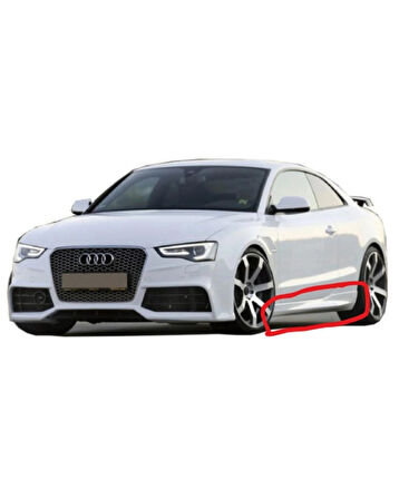  Audi A5 8P3 2008 - 2016 Coupe 2 Kapı RS5 Yan Marşpiyel Seti (BOYASIZ)