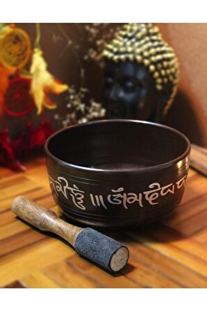 Meditasyon Çanı Yoga Çanı Tibet Çanağı Singing Bowl 19 Cm