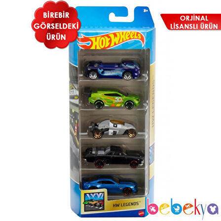 Hot Wheels Beşli Araba Seti 2021 HW LEGENDS HFV82