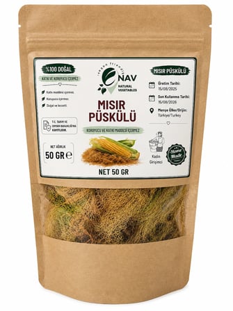 NAV Mısır Püskülü Katkısız Koruyucusuz 50 GR