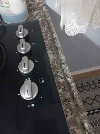 Ocak Fırın Ankastre Düğmesi Bsch ile uyumlu 4lü Set - Gri