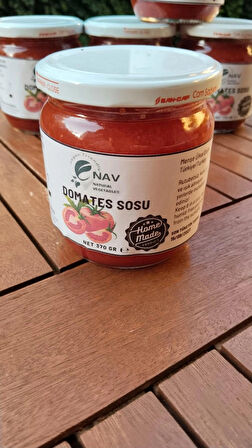 NAV 5’li Domates Sosu Ev Yapımı Katkısız Cam Kavanozda 5 X 370 GR