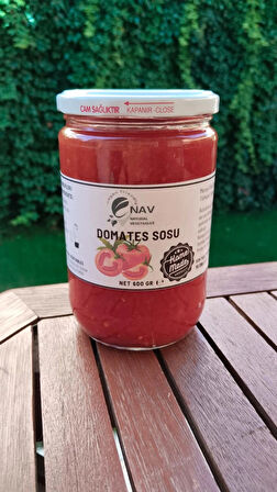 NAV 3'lü Domates Sosu Ev Yapımı Katkısız Cam Kavanozda 3X600 Gr