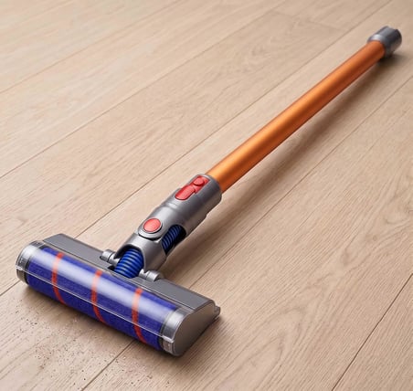Ticimark Dyson V7 V8 V10 V11 V15 ile Uyumlu Lazer Işıklı Turbo Başlık ve Turuncu Boru Seti