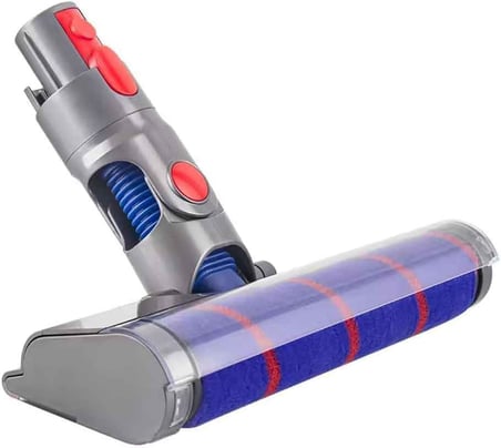 Ticimark Dyson V7 V8 V10 V11 V15 ile Uyumlu Lazer Işıklı Turbo Başlık ve Turuncu Boru Seti