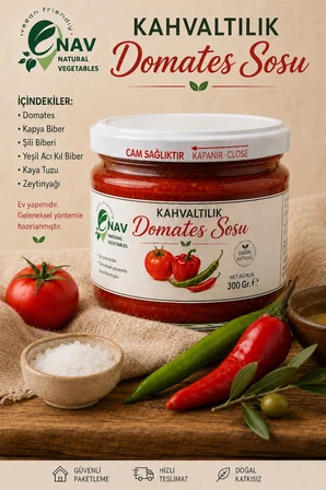 NAV Ev Yapımı Kahvaltılık Domates Sosu 300 Gram