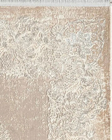 Pierre Cardin Pier Zen HG01B Krem Vizon Viskon Akrilik Yumuşak Leke Tutmaz Silinebilir Halı