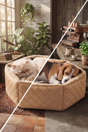Hexagon Kedi ve Köpek Yatağı