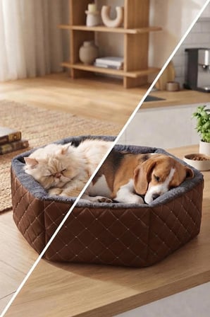 Hexagon Kedi ve Köpek Yatağı