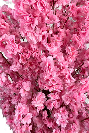 PEMBE LÜX YAPRAK BAHAR DALI YAPAY AĞAÇ 180 CM 30X30METAL SAKSI