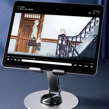 Dönebilir ve Katlanabilir Masaüstü Metal Telefon Tutucu