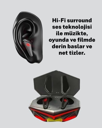 Led Işıklı Kablosuz Gaming Kulaklık Ergonomik Tasarım