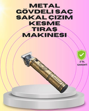 Güçlü Motorlu, 4 Kılavuz Taraklı Kompakt Saç Kesme Makinesi – Uzun Pil Ömürlü