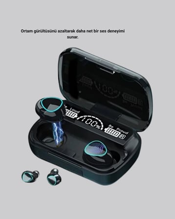 Bluetooth 5.1 M10 TWS Kulaklık Ergonomik Tasarım Yüksek Ses Kaliteli