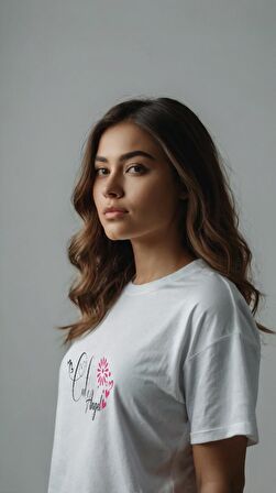 Kadın Baskıl T-shirt Kadın Tişört