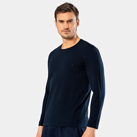 Cacharel Erkek Uzun Kollu T-Shirt 1333/Lacivert