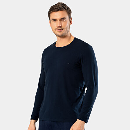Cacharel Erkek Uzun Kollu T-Shirt 1333/Lacivert