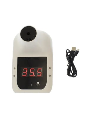 Hi8us HGB02 Duvar Tipi Ateş Ölçer Infrared Thermometer Temassız Hastane Okul İşyeri Avm Şirket