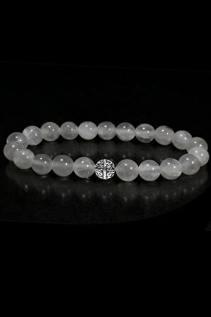 Sertifikalı 1.Kalite Gerçek Selenit Taşı Bileklik (Hakiki)