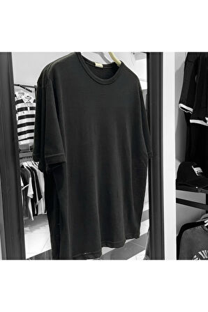 Basic İnce Triko Oversize T-Shirt